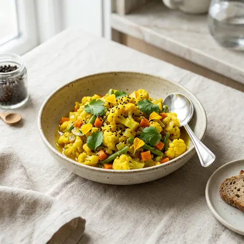 Turmeric-Curried Cauliflower Piccalilli