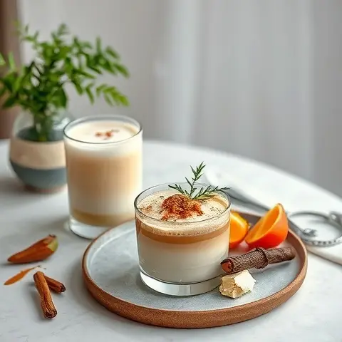 Chai-Spiced Almond Milk Iced Latte (No Sugar)