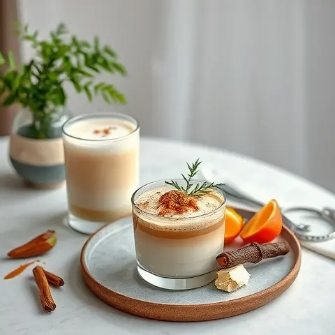 Chai-Spiced Almond Milk Iced Latte (No Sugar)
