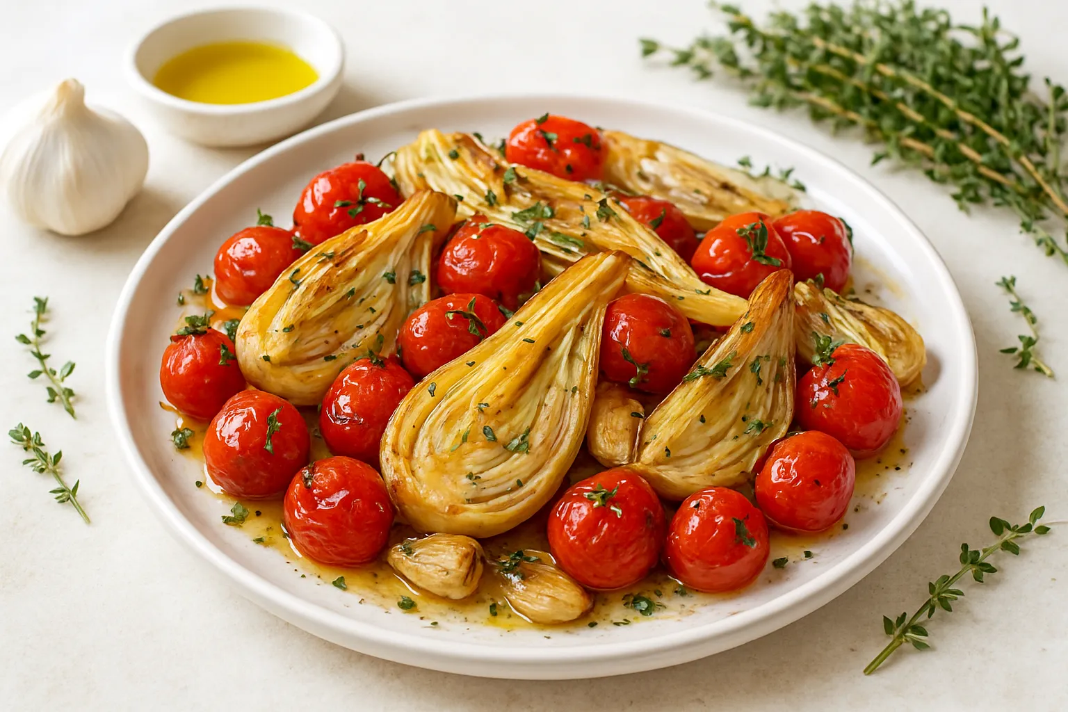 Roasted Fennel & Cherry Tomatoes