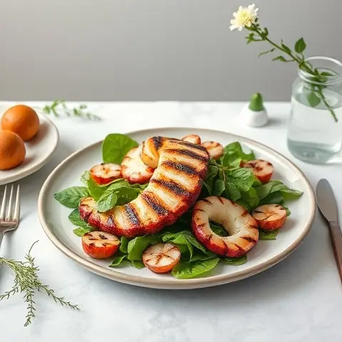 Grilled Mediterranean Octopus Salad