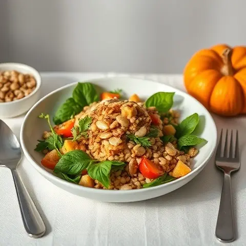 Nutritious Millet & Toasted Pumpkin Seed Salad