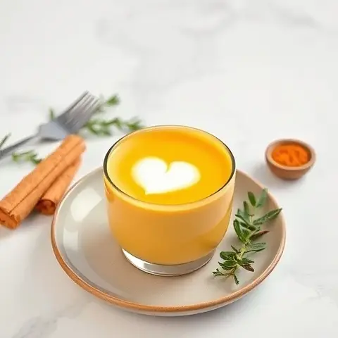 Golden Turmeric Latte with Coconut Milk