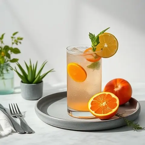 Chilled Aloe Vera Citrus Refresher