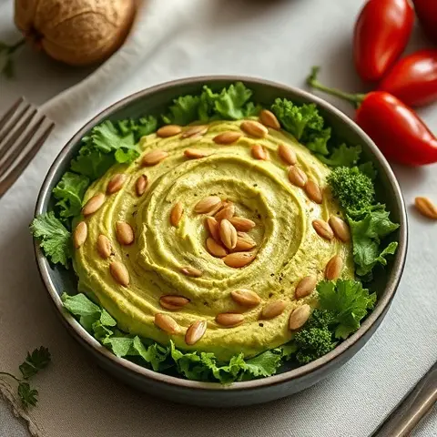 Cilantro-Chile Pumpkin Seed & Avocado Dip