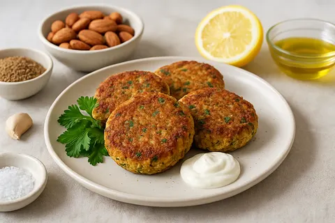 Cumin-Spiced Chickpea-Free Almond Falafel