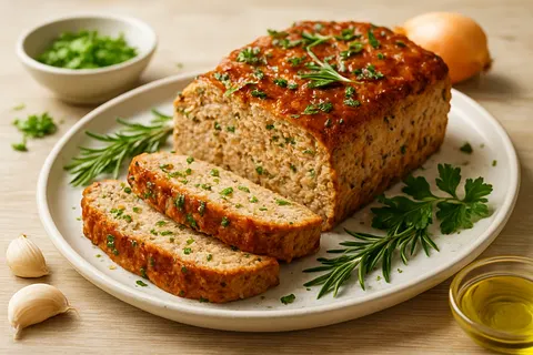 Rosemary Garlic Turkey Meatloaf