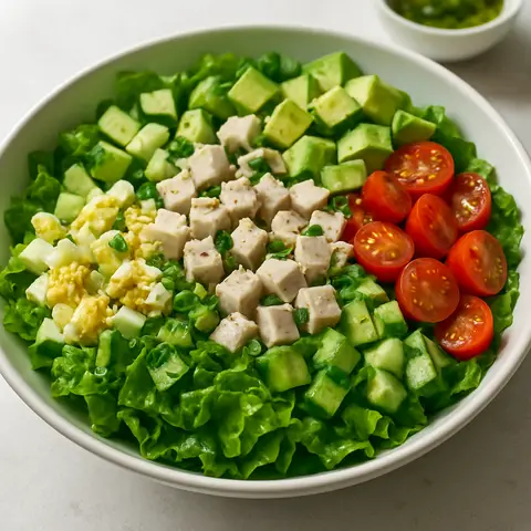 Turkey and Avocado Cobb Salad (No Croutons)