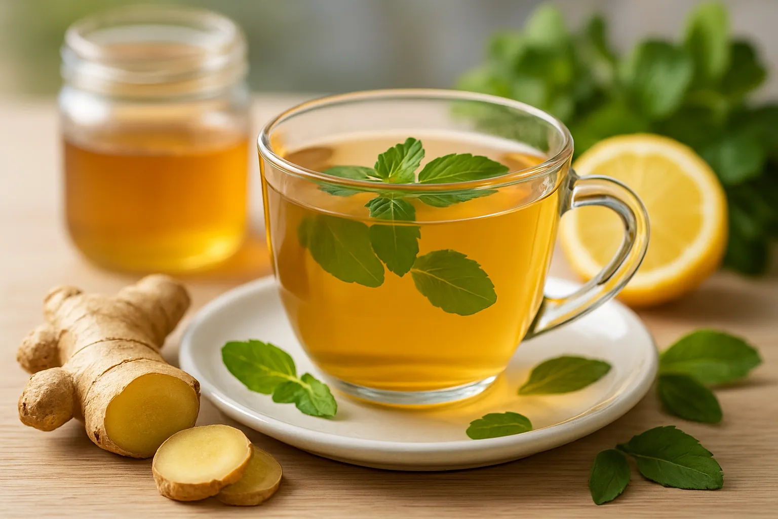 Ginger-Tulsi Herbal Infusion