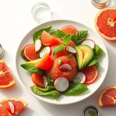 Avocado, Grapefruit & Radish Detox Salad