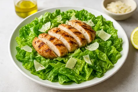 Grilled Chicken Caesar Salad (No Croutons)