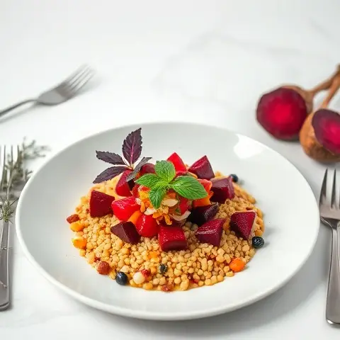 Nutritious Millet & Roasted Beet Relish