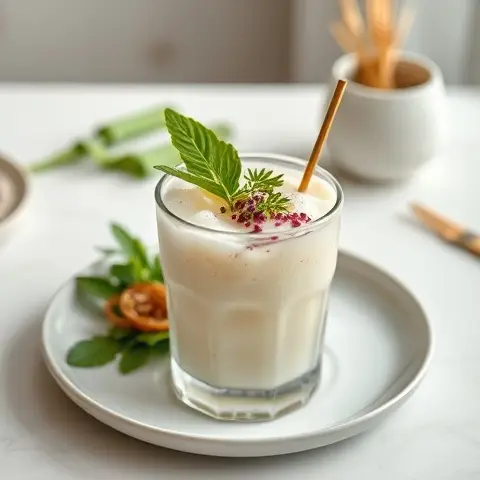Pandan Coconut Iced Drink - Sugar-Free & Low-Carb Delight
