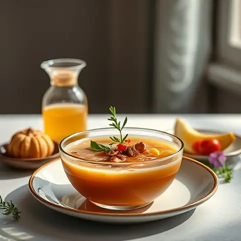 Chilled Bone Broth: Savory Recovery Drink