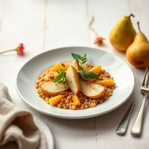 Warm Pear & Millet Relish