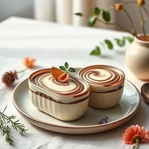 Tahini & Cocoa Swirl Pots (No Sugar)