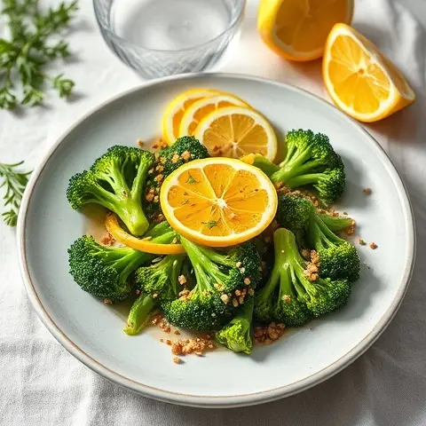 Tahini-Free Lemon Sesame Broccoli