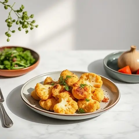 Smoked Paprika Roasted Cauliflower Bites