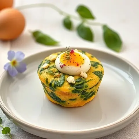 Savory Spinach-Feta Egg Muffins