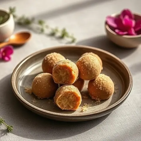 Nutritious Tahini Halva Truffles (No Sweetener)