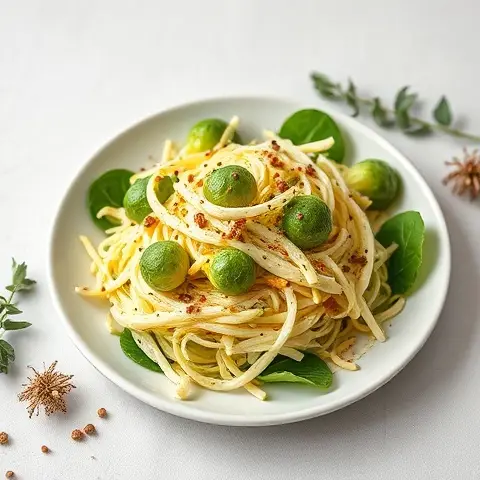 Cumin-Lime Brussels Sprouts Slaw
