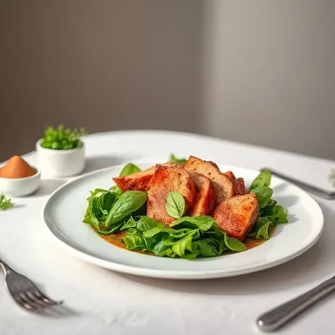 Peppered Seared Ahi Tuna & Mixed Greens Salad