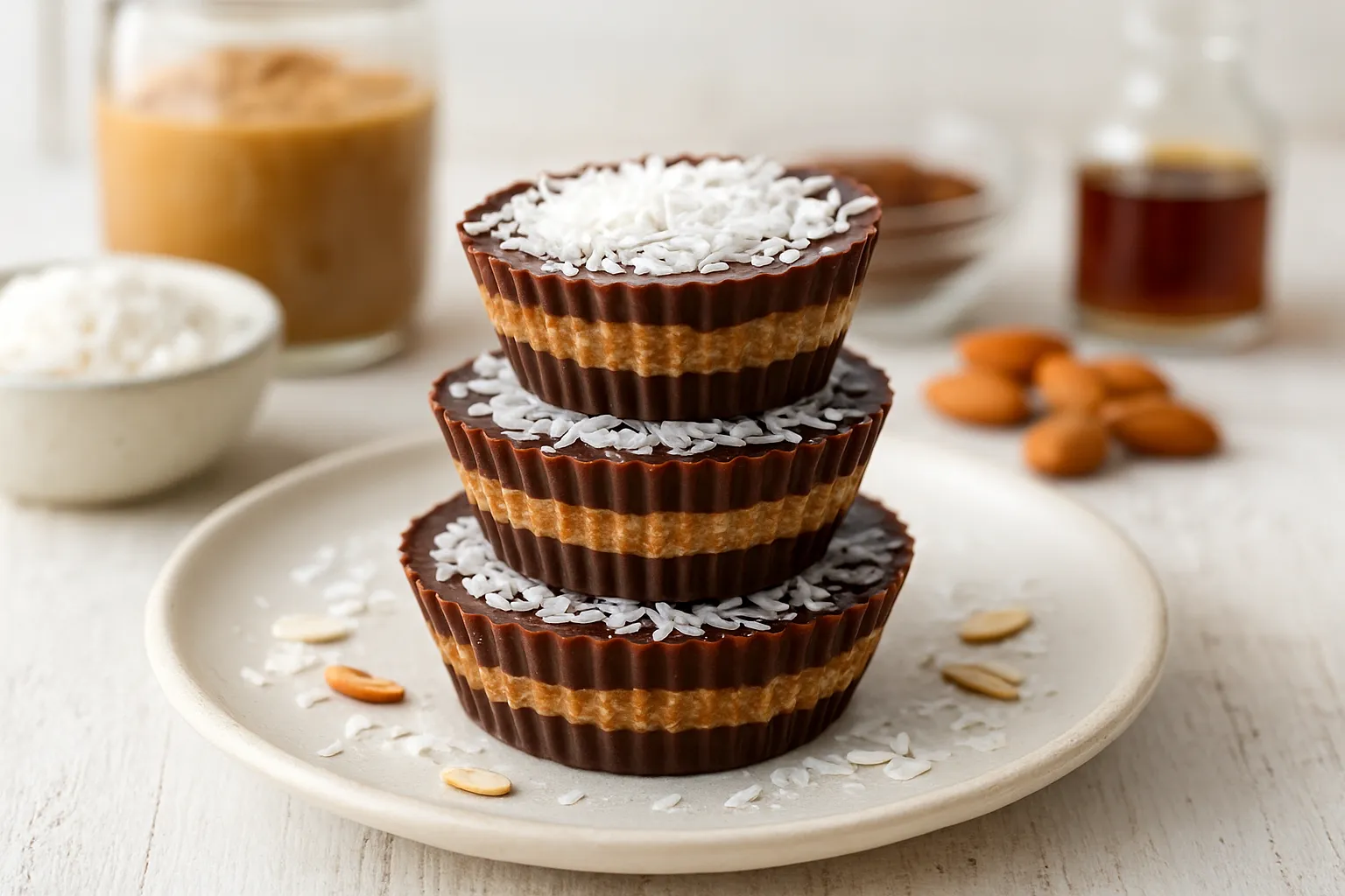 Nutritious No-Bake Coconut Almond Butter Cups