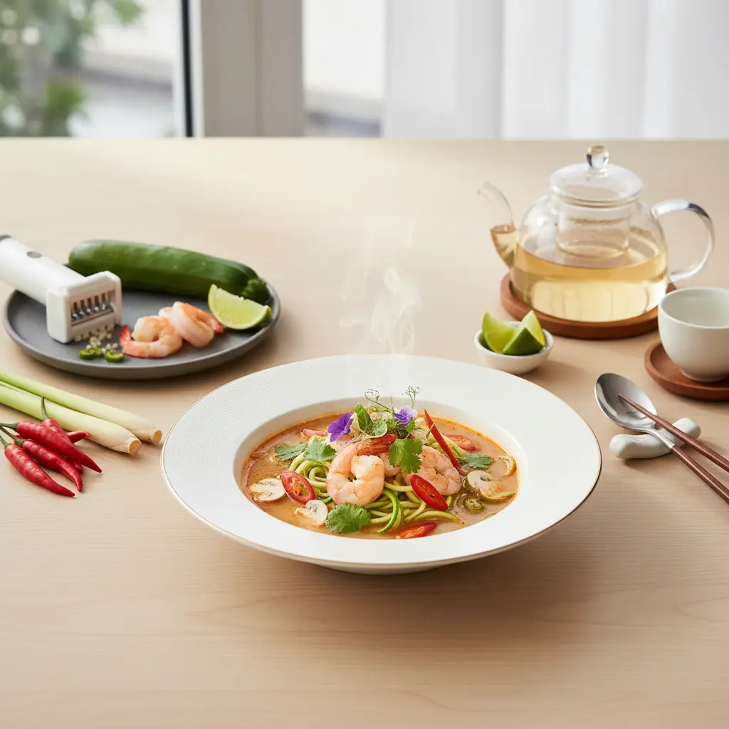 Shrimp and Zoodle Tom Yum (No Sugar)