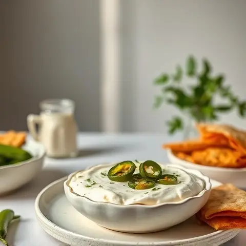 Roasted Jalapeño-Cream Cheese Dip