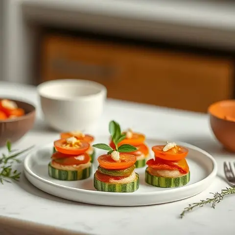 Sichuan Pepper Tomato-Cucumber Bites