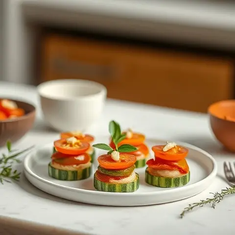 Sichuan Pepper Tomato-Cucumber Bites