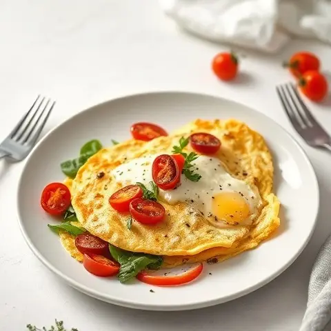 Sun-Dried Tomato & Goat Cheese Omelet