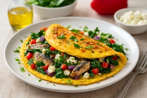 Nutritious Mediterranean Sardine Omelet