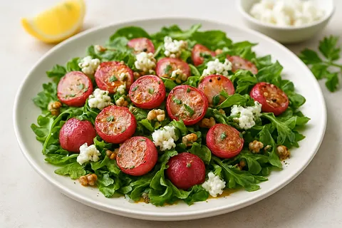 Oven-Roasted Radish & Goat Cheese Salad