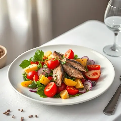 Heart-Healthy Sardine Niçoise Salad