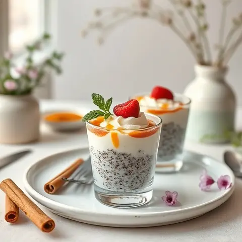 Cinnamon Chia Pudding Cups