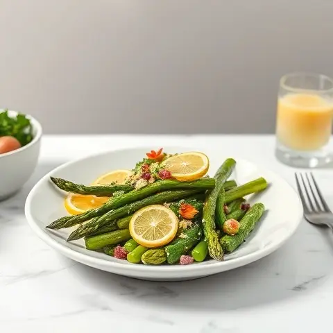 Lemon-Garlic Asparagus Spears