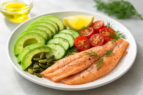 Smoked Trout & Avocado Breakfast Plate