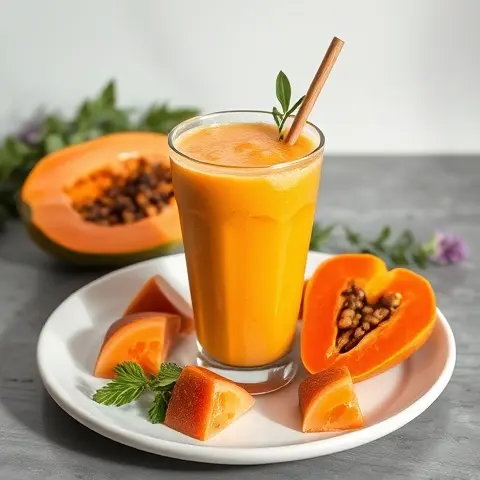Papaya Coconut Water Hydration & Digestion Smoothie
