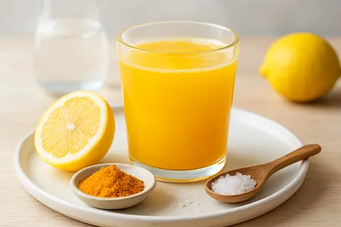 Lemon-Turmeric Electrolyte Sipper with Sea Salt