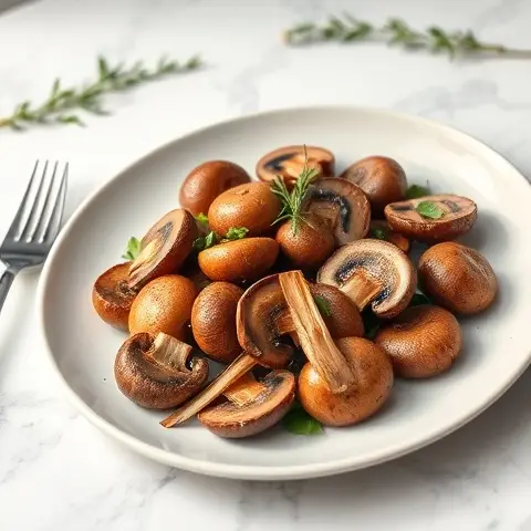 Savory Herb Mushrooms with Thyme & Tarragon