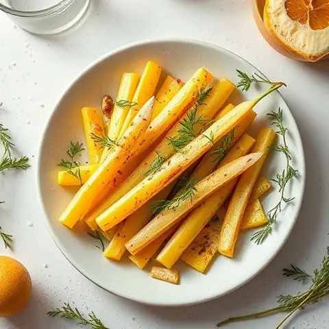 Lemon-Dill Roasted Celery Root