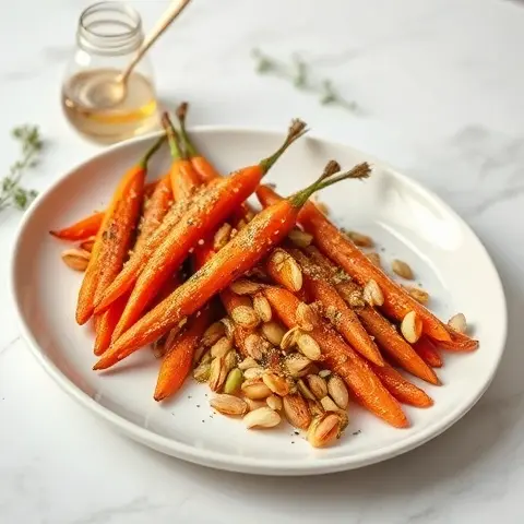 Za’atar Roasted Carrots with Pistachios