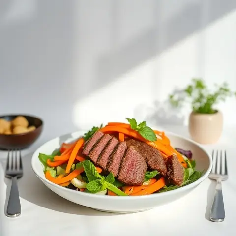Thai Beef Salad with Crunchy Veggies