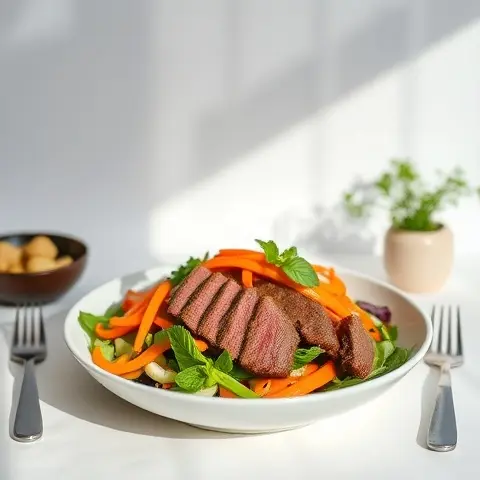 Thai Beef Salad with Crunchy Veggies