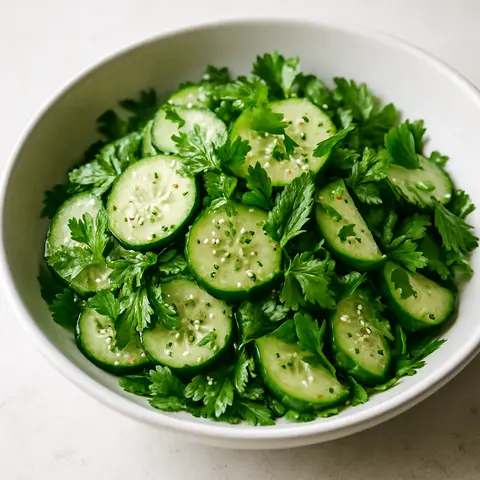Refreshing Cucumber & Fresh Herb Salad
