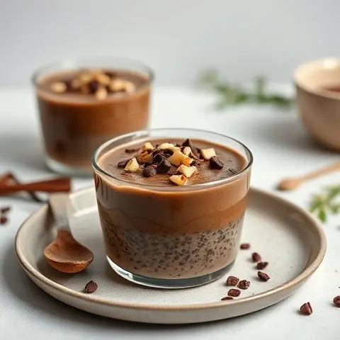 Decadent Mocha Chia Pudding Cups