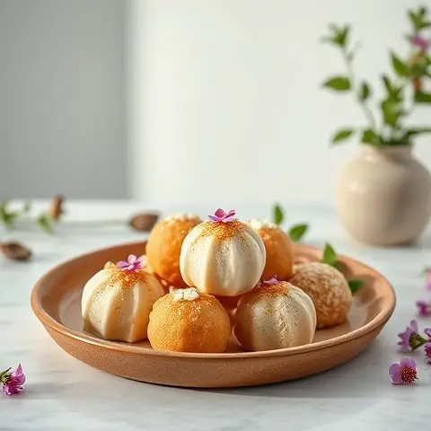 Nutritious Coconut Jaggery Ladoo Bites