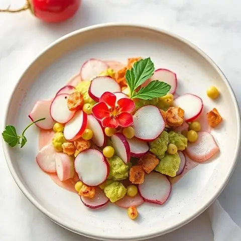 Zesty Radish and Avocado Mash
