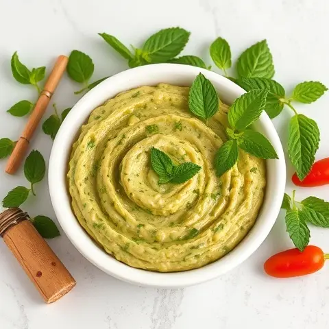 Smashed Broad Bean & Mint Dip